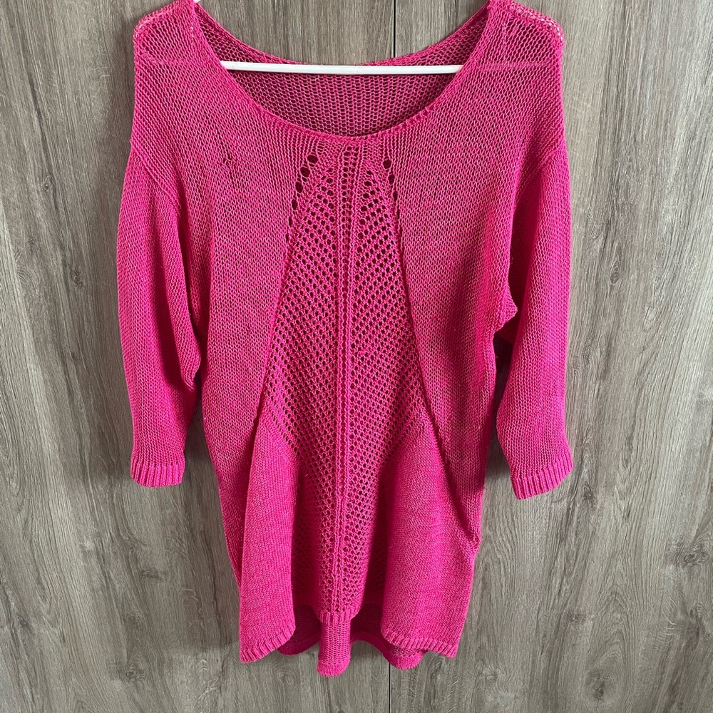 Women's Pink Knit Sweater